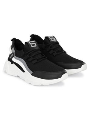 bucik black bck7040 lightweight comfort summer trendy premium stylish sneakers for men