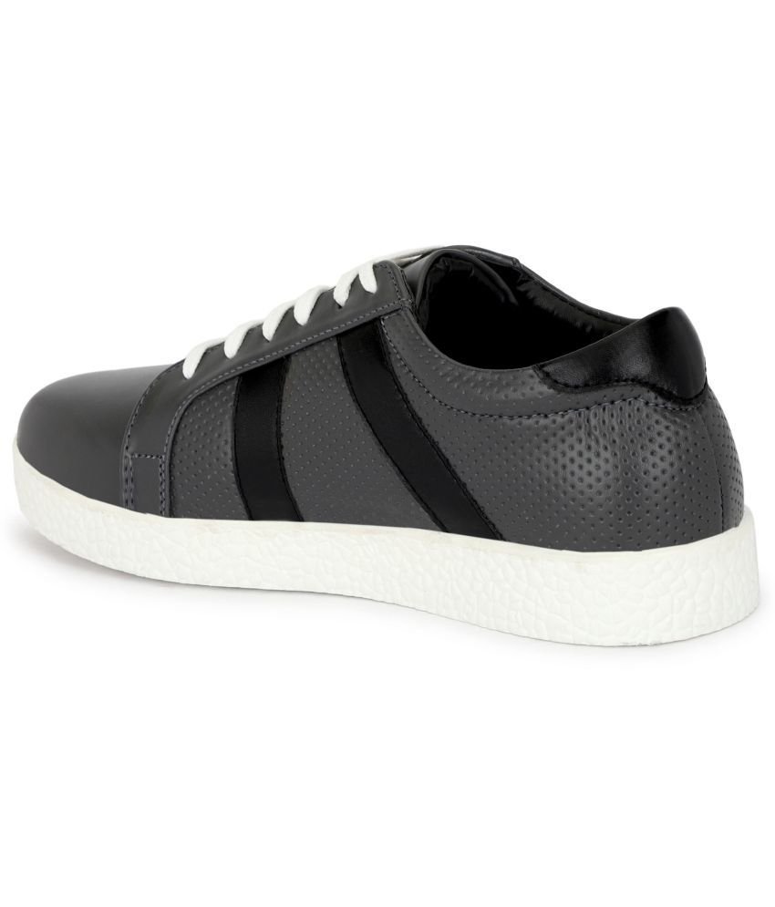 Buxton - Grey Men's Sneakers - Image 3