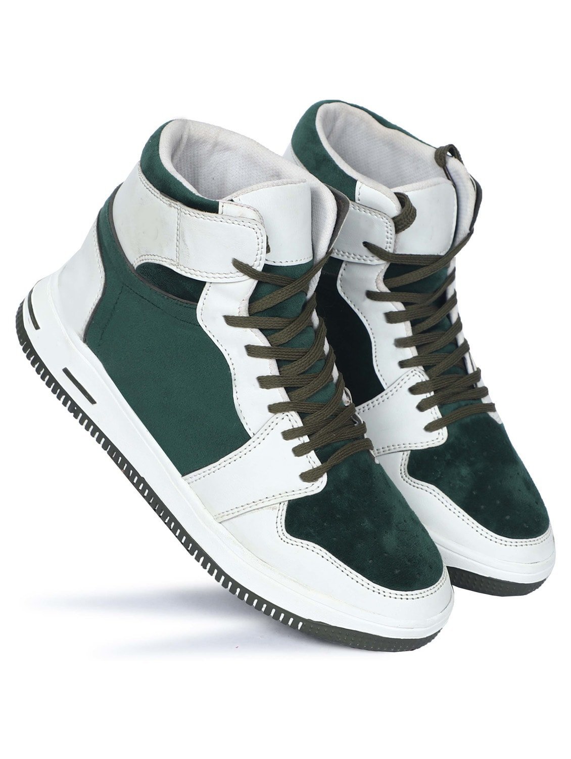 green color block lace up sneaker - Image 3
