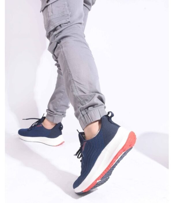 Lakhani Aashirwad E-Kick-07-Navy-Red Navy Men's Lifestyle Shoes - Image 2