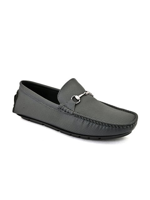 Mast & Harbour Men Textured Horsebit Loafers - Image 2