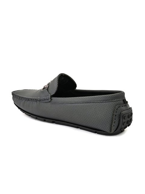 Mast & Harbour Men Textured Horsebit Loafers - Image 3