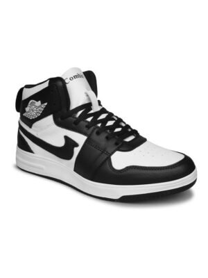 men color block white lace up sneaker