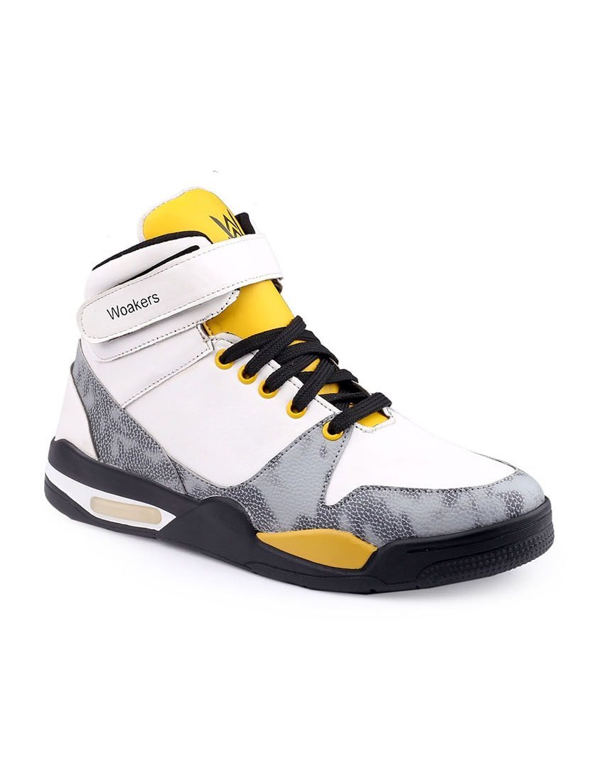 men color block white lace up sneaker - Image 3