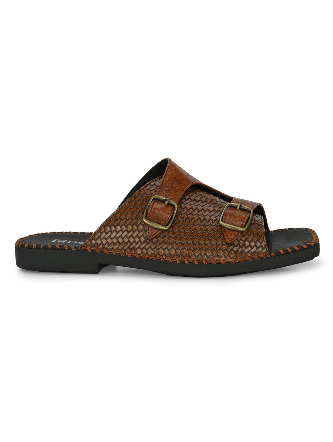 men textured tan slip on - Image 2