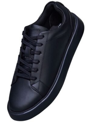 Neemans Classic Solids Black Men's Sneakers