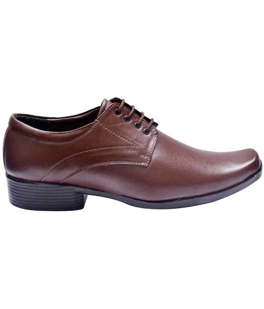 vitoria - Brown Men's Derby Formal Shoes - Image 2