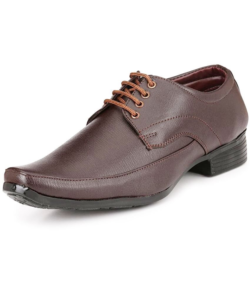 vitoria - Brown Men's Derby Formal Shoes