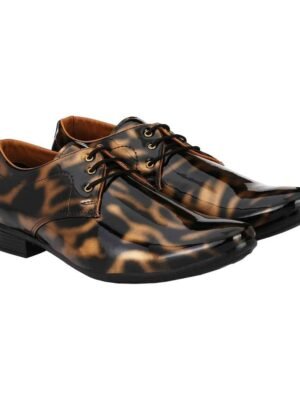 vitoria - Gold Men's Derby Formal Shoes