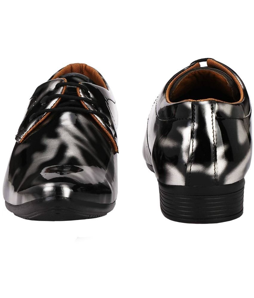 vitoria - Silver Men's Derby Formal Shoes - Image 3