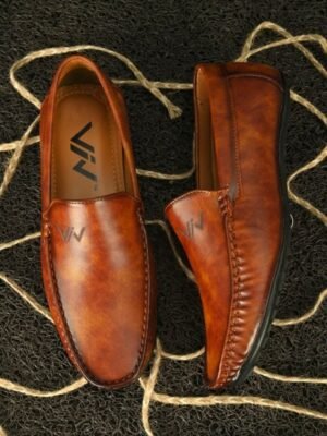 VIV Men Square Toe Padded Basics Loafers