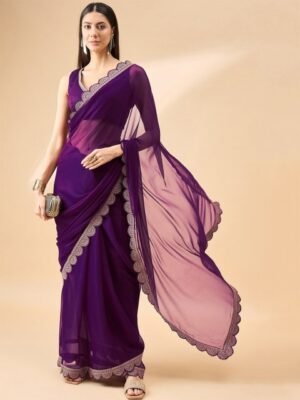 all about you Satin Saree