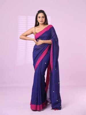 Charukriti Sequinned Pure Cotton Saree