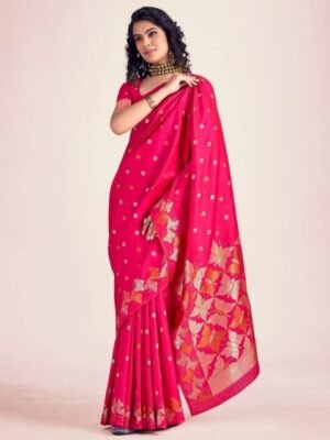 KALINI Woven Design Zari Banarasi Saree