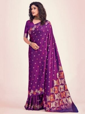 KALINI Woven Design Zari Banarasi Saree