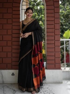 KALINI Zari Silk Blend Saree