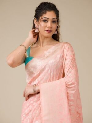 Koskii Woven Design Zari Saree