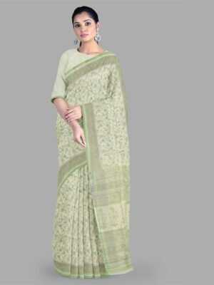 The Chennai Silks Floral Pure Cotton Kota Saree