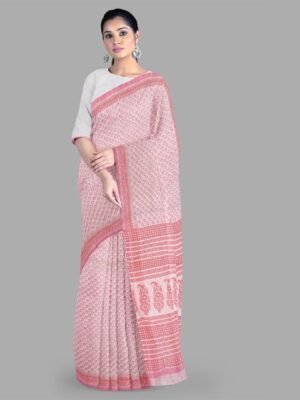 The Chennai Silks Floral Pure Cotton Kota Saree