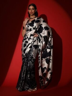 Tikhi Imli Two Way Floral Printed Saree